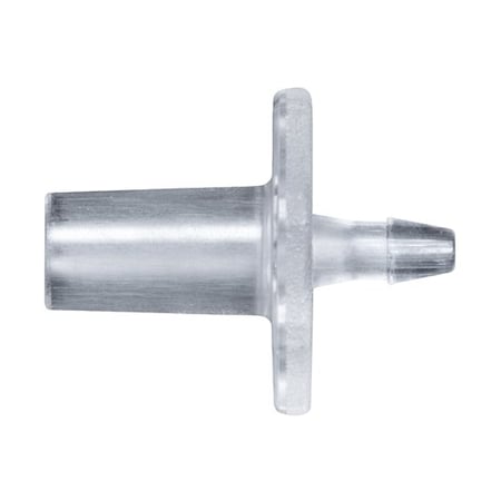 Cole Parmer Luer to Hose Barb Fitting, Straight Adapter, CrystalVu, Cleanoom, Male Slip Luerx1/16in ID; 10PK LMS-1CVU-QC